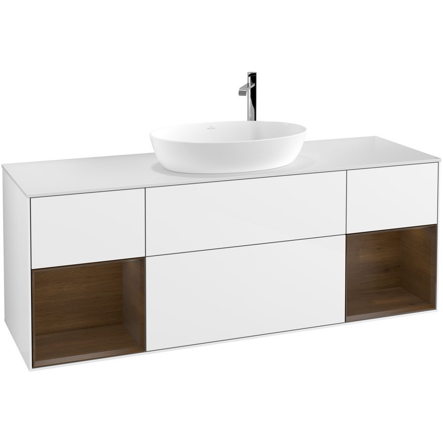 Wastafelonderkast Finion 1600x603x501mm G.White.L G981GNGF