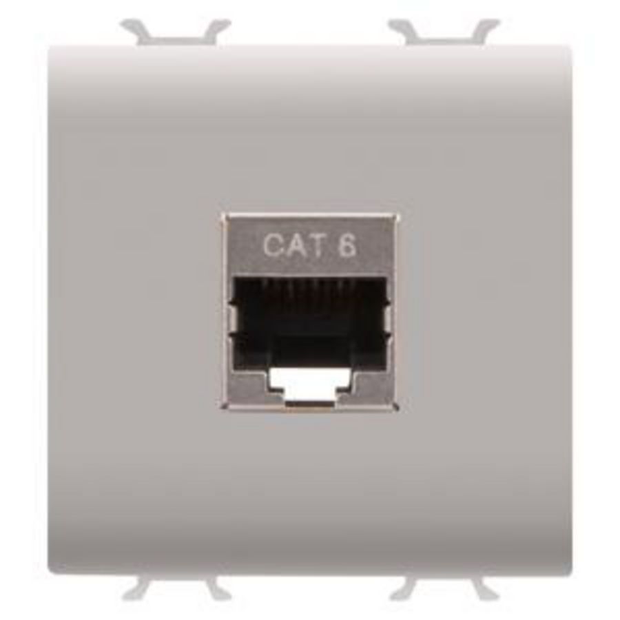 RJ45 SOCKET-CATEGORY 6-FTP-2 MODULES-NATURAL SATIN B