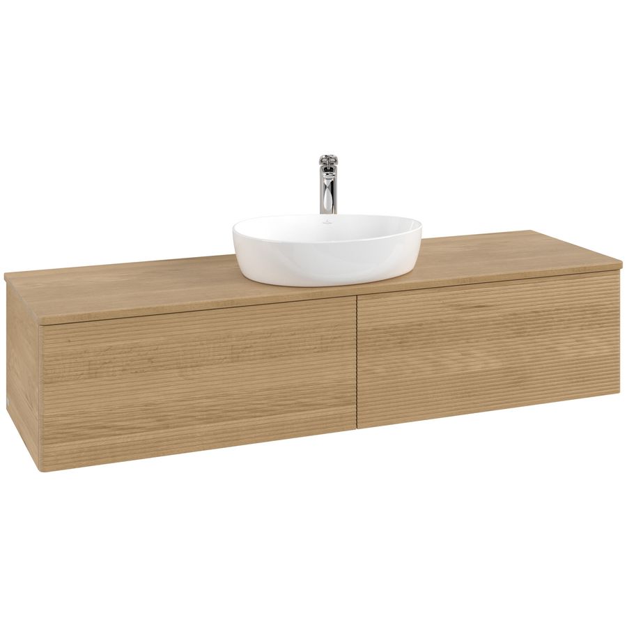 Wastafelonderkast Antao 1600x360x500mm Honey Oak K36151HN