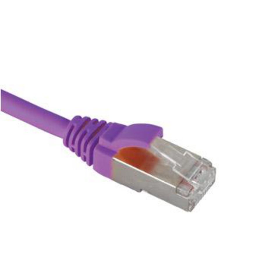 Netwerkkabel / patchkabel CAT6 Shielded S/FTP PVC mol. paars 3mtr.