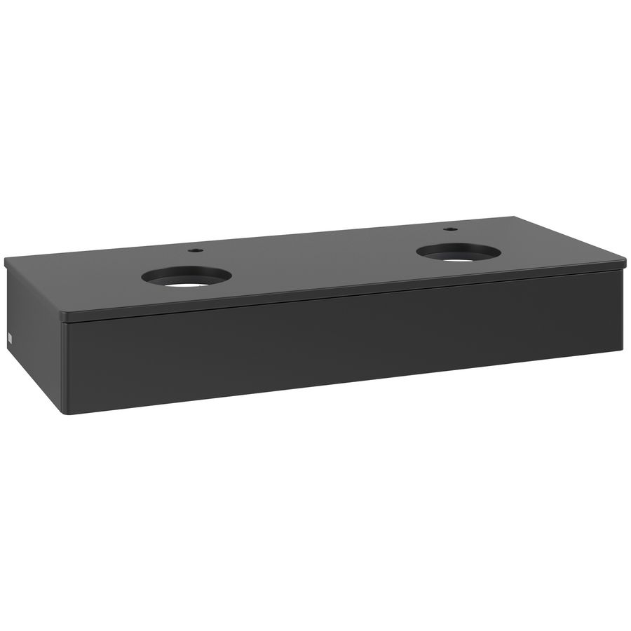 Wastafelonderkast Antao 1200x190x500mm Black Matt Lacquer K13050PD