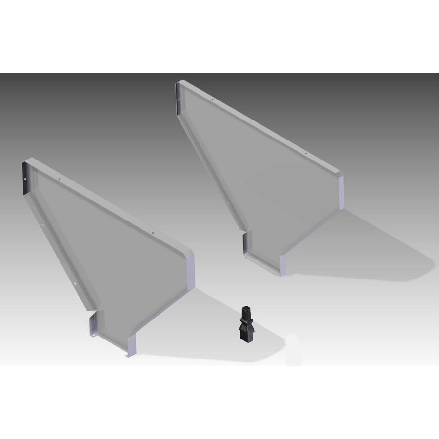 Assemblage set (eindplaten) tbv. luchtgordijn ACM