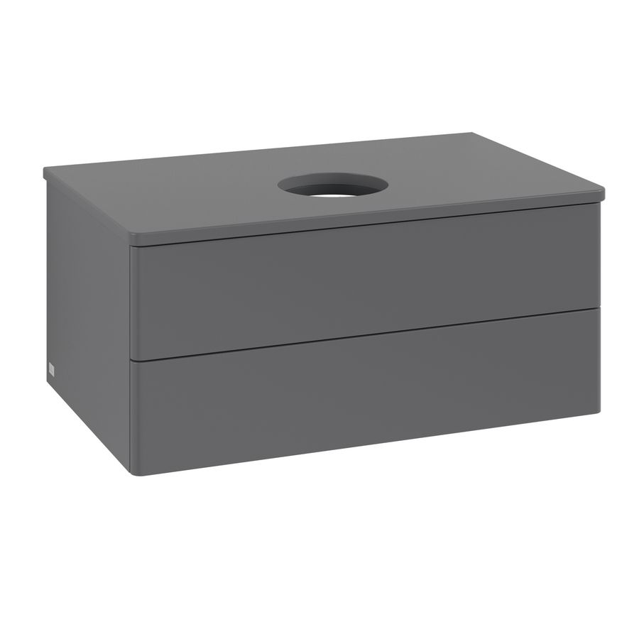 Wastafelonderkast Antao 800x360x500mm Antr. Matt Lacquer K19010GK
