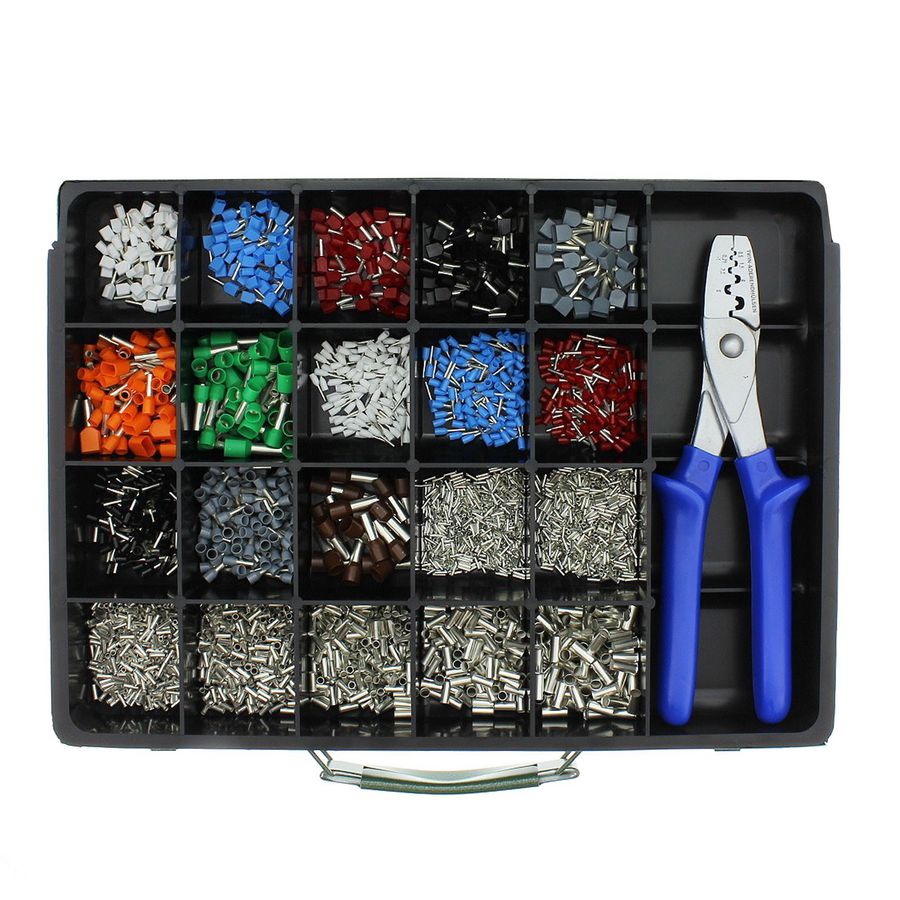 Adereindhulzen geisol. assortiment 0,5-2,5mm² tang metaal