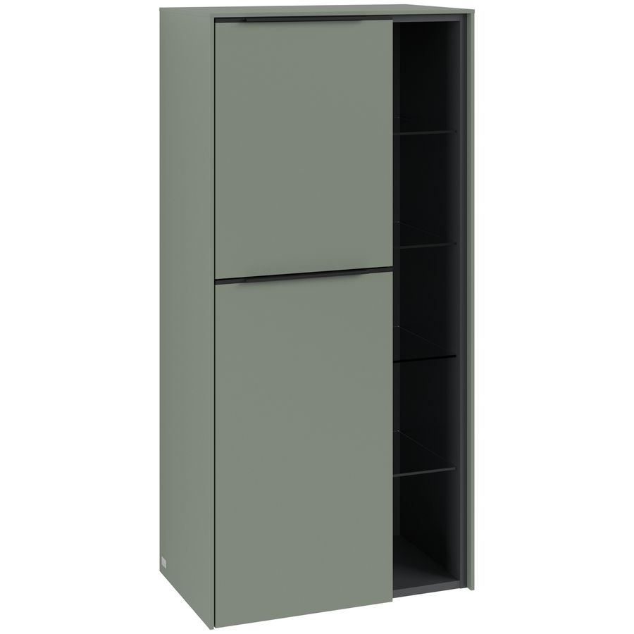 Middenkast SUBWAY 3.0 574x1200x362mm Soft Green C59801AF greep Volcano Black
