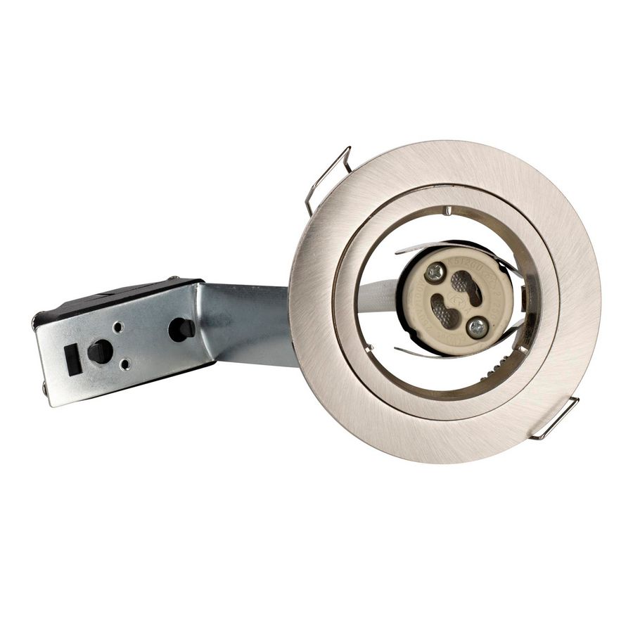 Inbouwspot vast spot GU10 Alu geborsteld