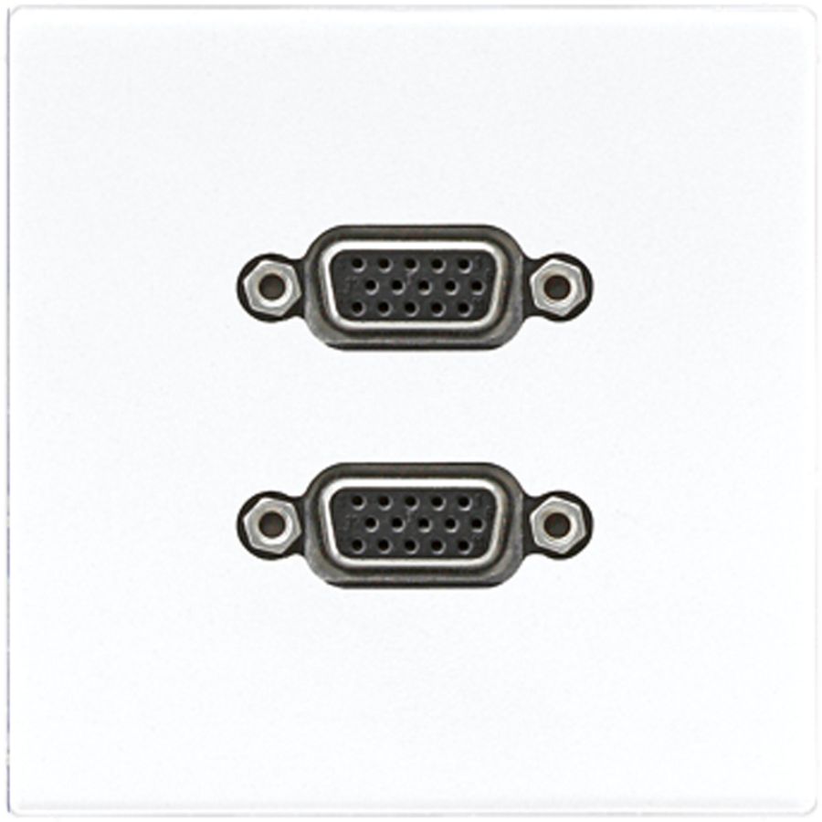 Afdekking alpin wit voor 2xVGA LS990 VVE=10