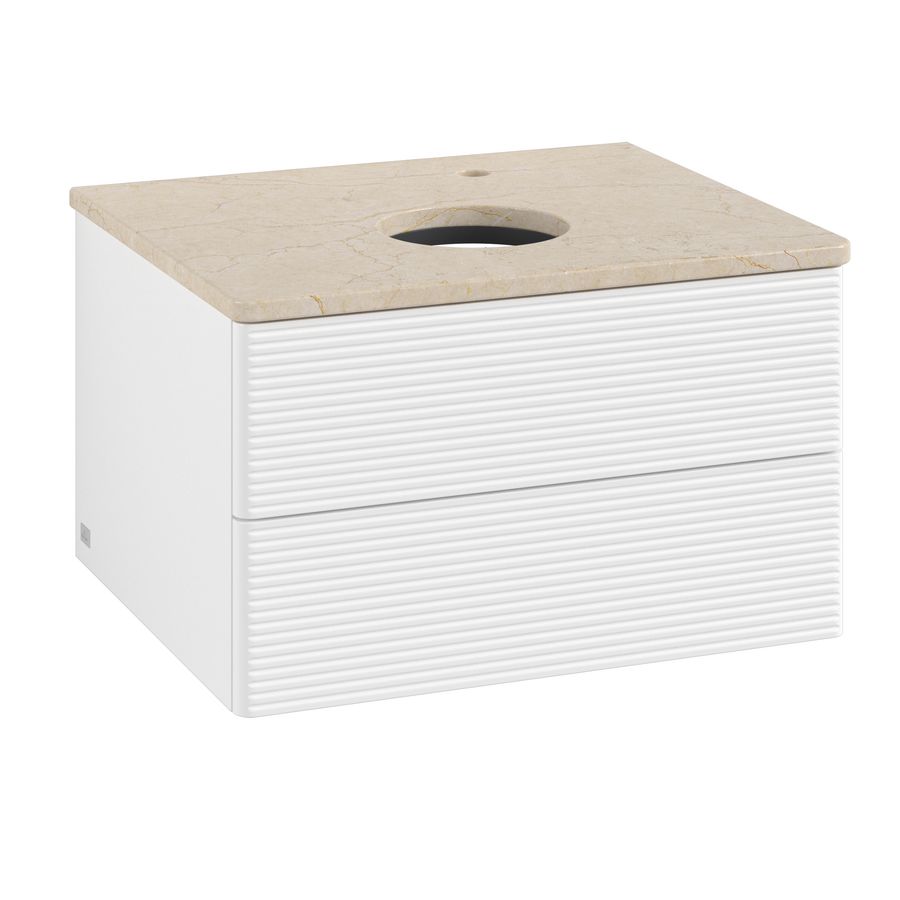 Wastafelonderkast Antao 600x360x500mm White Matt Lacquer L18153MT