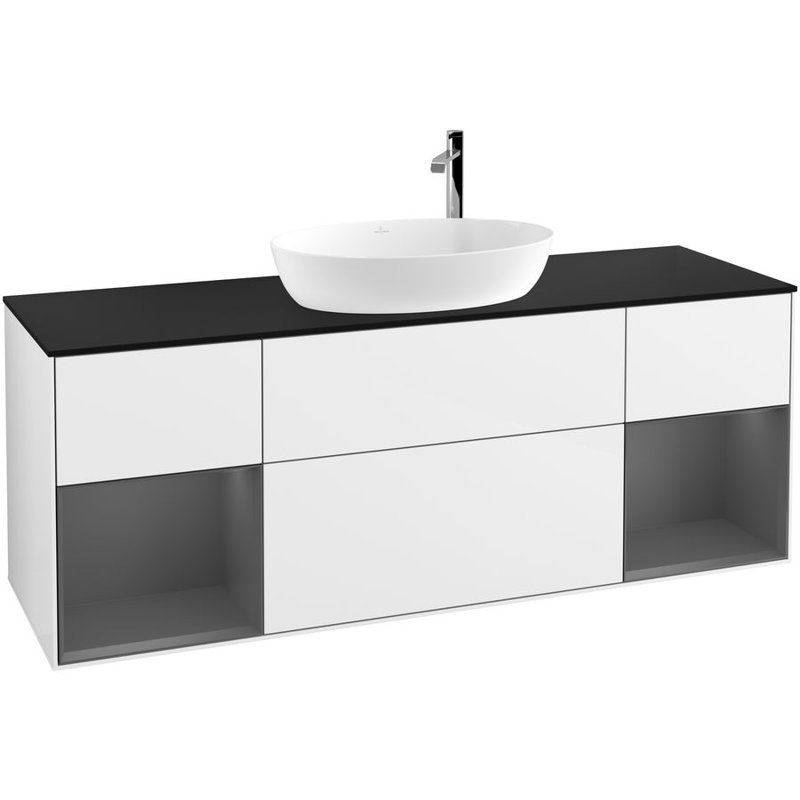 Wastafelonderkast Finion 1600x603x501mm G.White.L G982GKGF
