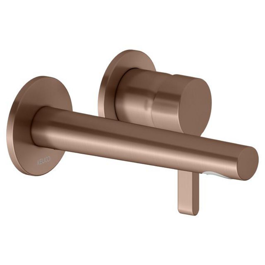 1-hendel wastafelmengkraan UP wandmontage 165mm rood goud 51516290201