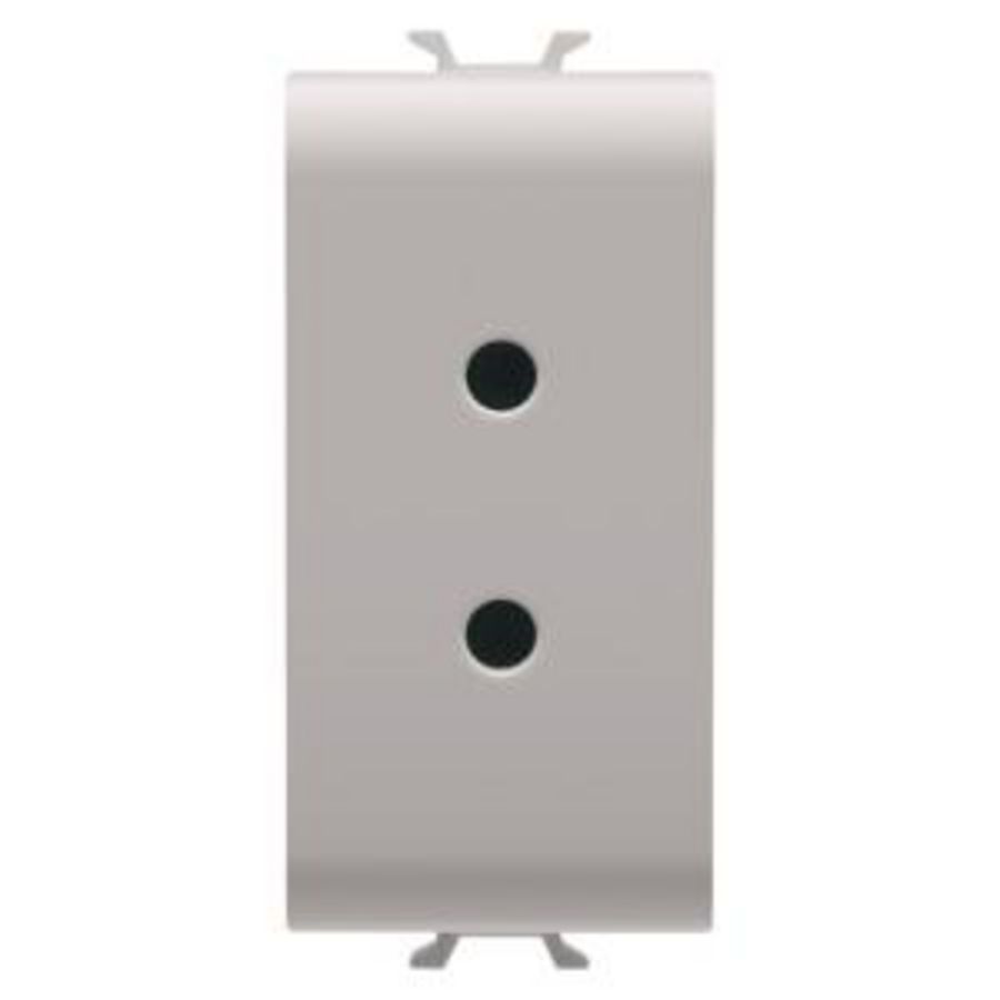 SELV SOCKET--2P 6A 24V-1 MODULE-NATURAL SATIN BE VVE=12