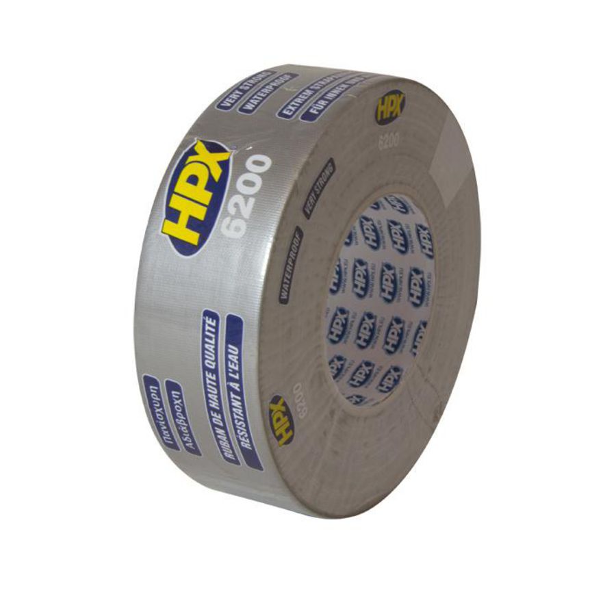 Zelfklevende tape HPX duct tape pantser 50mmx50m Zilver
