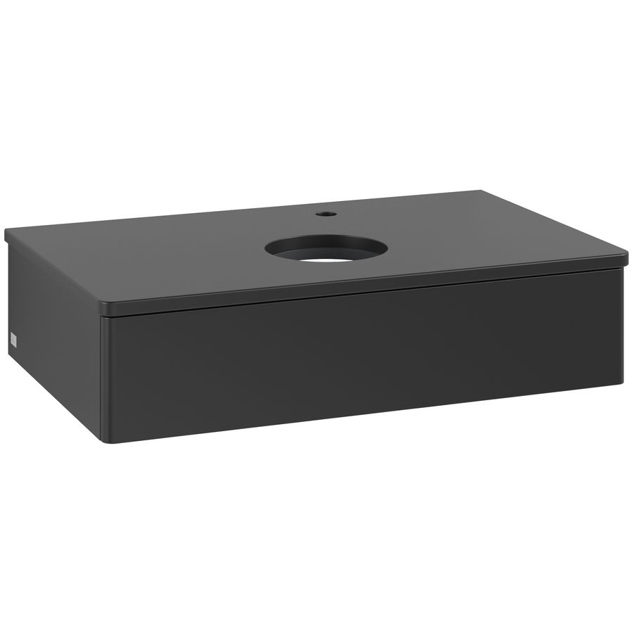 Wastafelonderkast Antao 800x190x500mm Black Matt Lacquer L08050PD