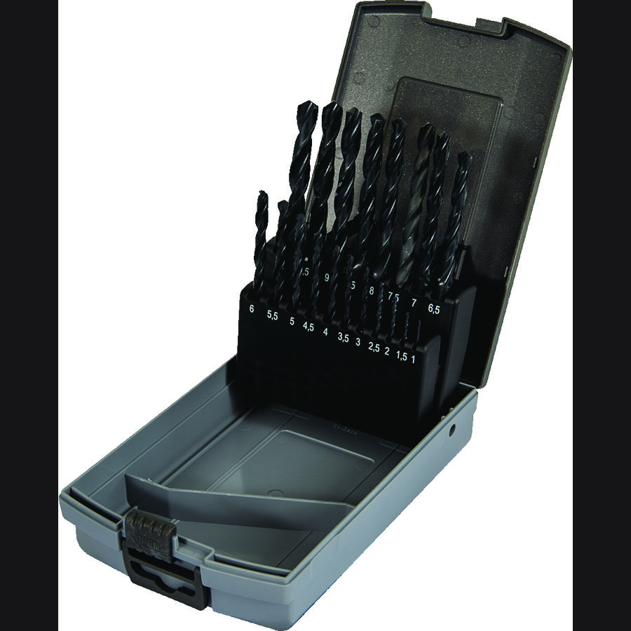 Gereedschapset HSS rolgewalst 1-10mm