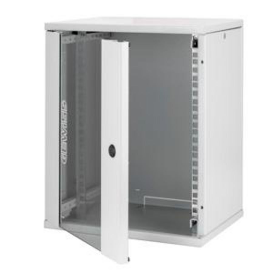 10" WALL MOUNT CABINET-METAL-TRANSPARENT DOOR-325X400X