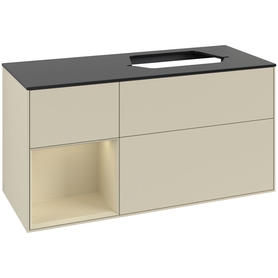 Wastafelonderkast Finion 1200x603x501mm S.Grey Matt Lacquer F392HJHJ