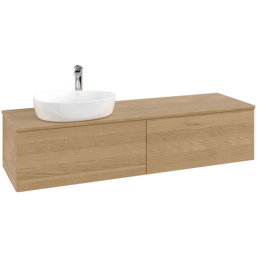 Wastafelonderkast Antao 1600x360x500mm Honey Oak K37151HN