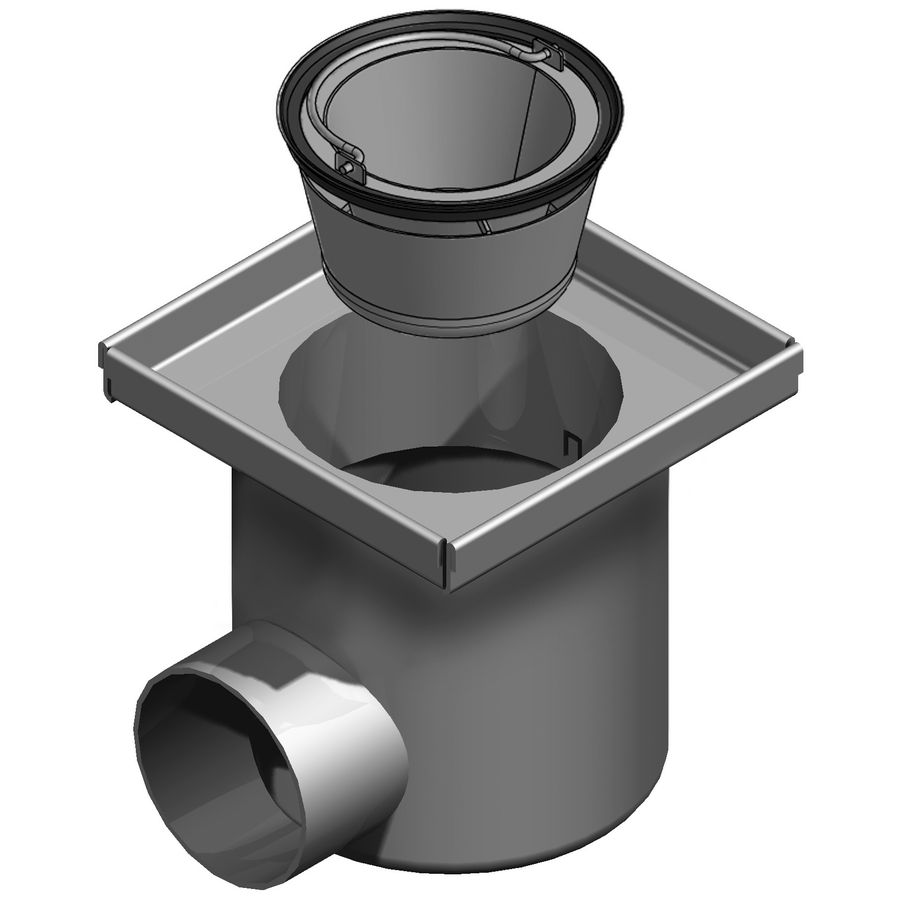 EG150 afvoerput vast zijuitlaat 75