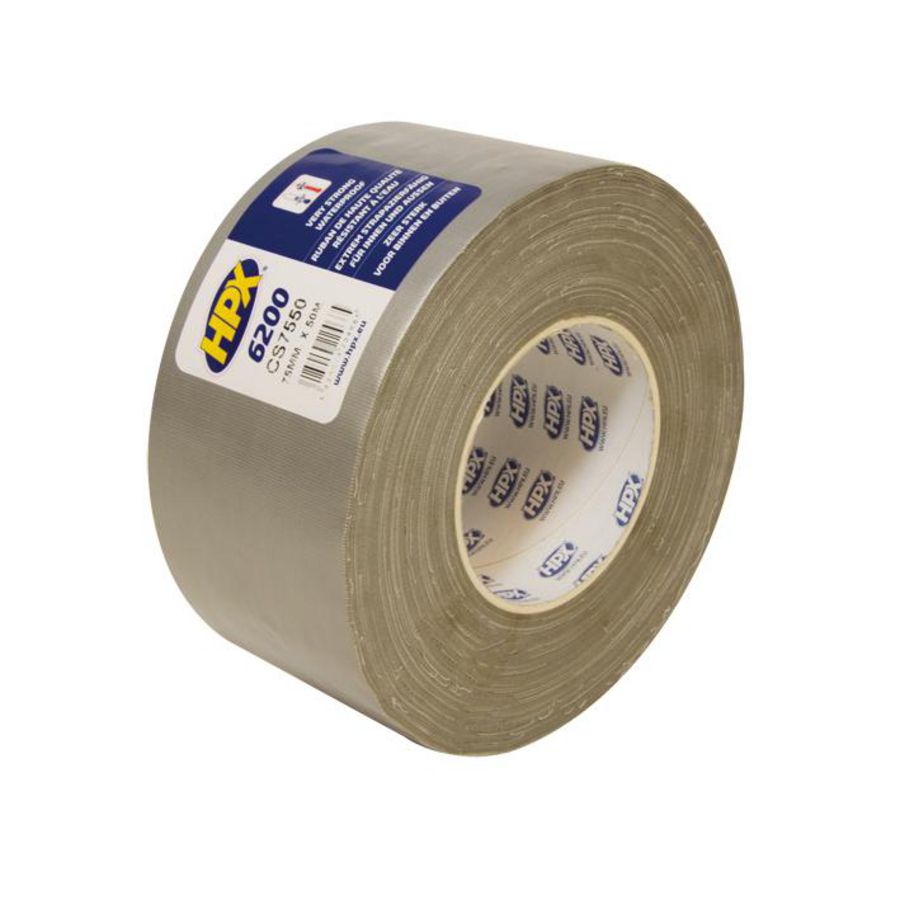 Zelfklevende tape HPX duct tape pantser 75mmx50m Zilver