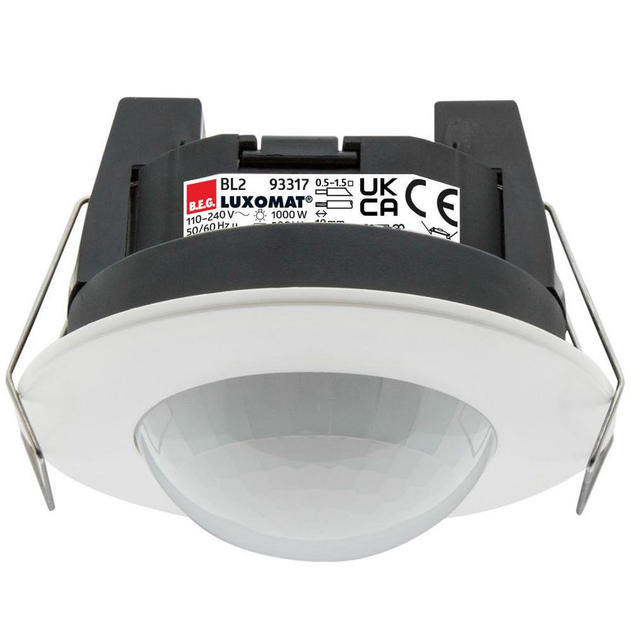 Bewegingsmelder Plafondmontage 360gr. IB wit IP23 8m 1Kanaal
