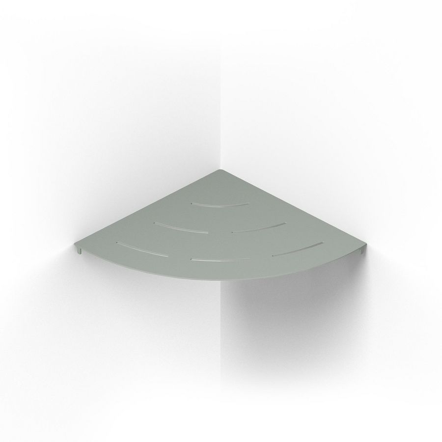 Planchet hoekmodel CORNER SHELF ROUNDED 300mm matt soft green