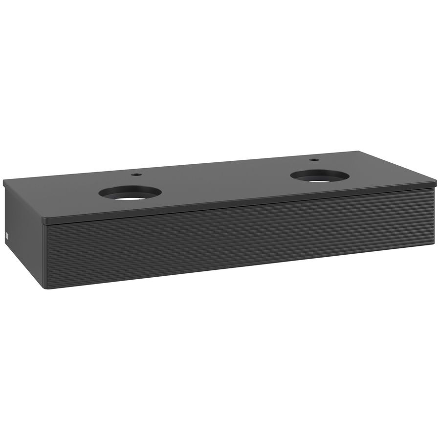 Wastafelonderkast Antao 1200x190x500mm Black Matt Lacquer K13150PD