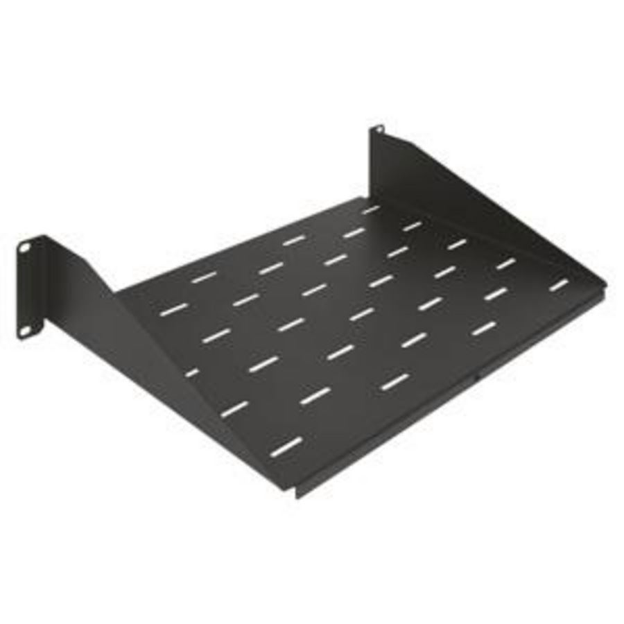 10" FIXED SHELF-DEPTH 150MM-1U-BLACK