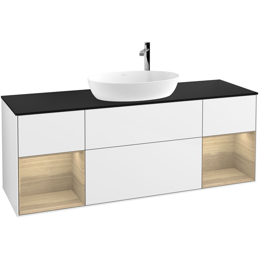 Wastafelonderkast Finion 1600x603x501mm G.White.L G982PCGF