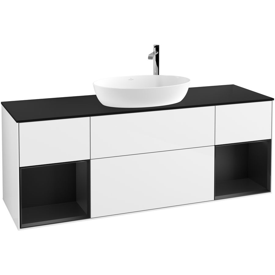 Wastafelonderkast Finion 1600x603x501mm G.White.L G982PDGF