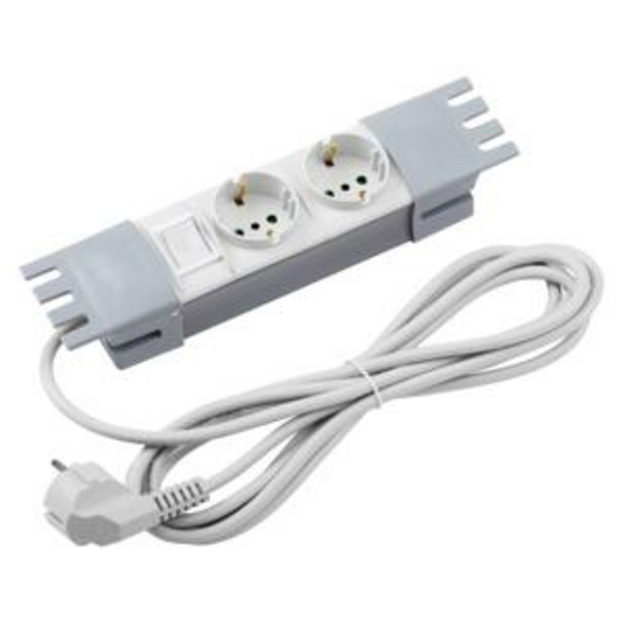 10" POWER STRIP-2 SOCKETS 2P+E 16A P30 ITALIAN/GERMAN STAN