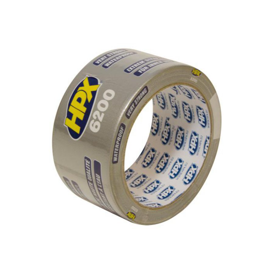 Zelfklevende tape HPX duct tape pantser 50mmx10m Zilver