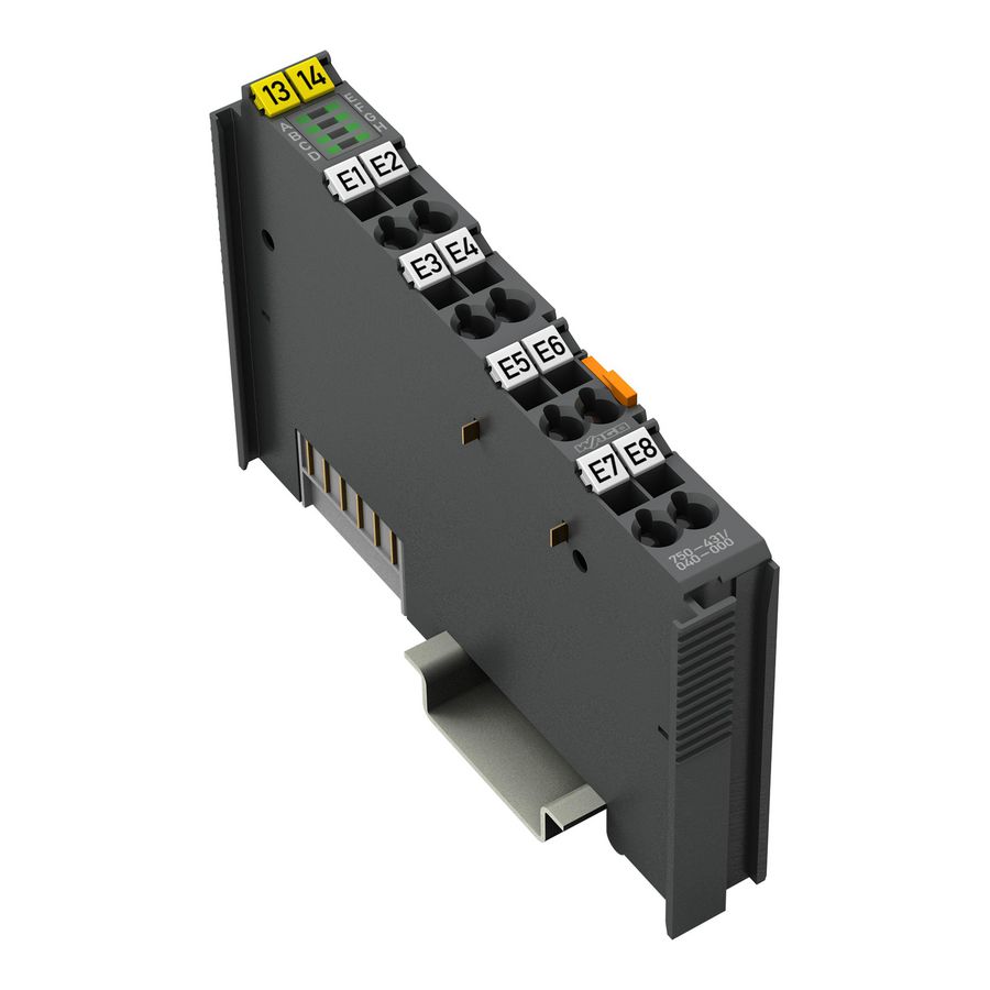 8-kanaals digitale ingang DC 24V 0,2ms donkergrijs