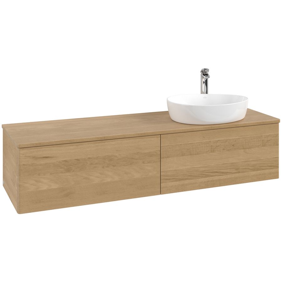 Wastafelonderkast Antao 1600x360x500mm Honey Oak K38051HN