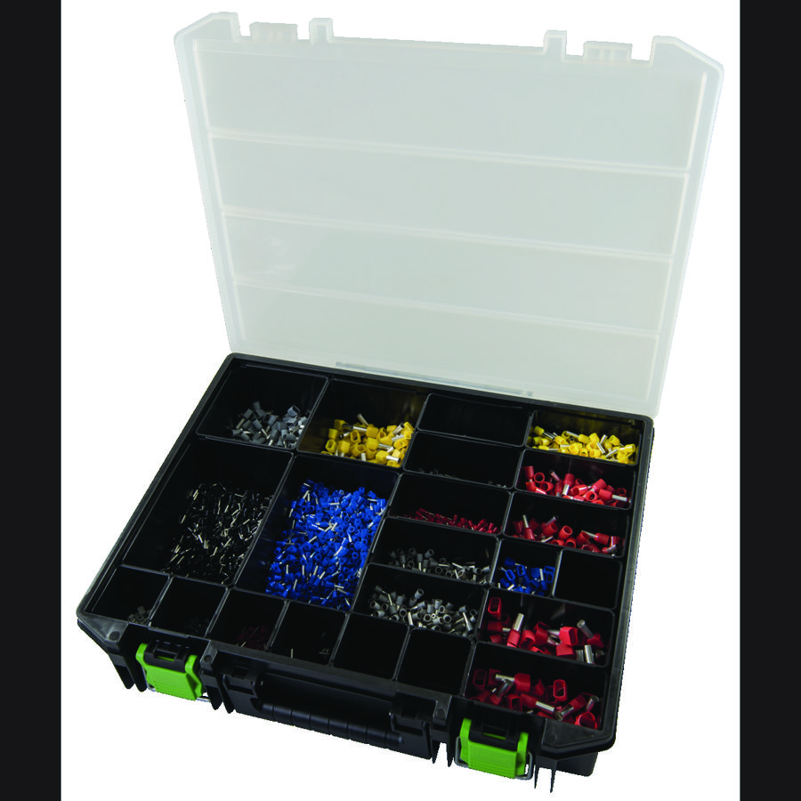 Assortimentdoos adereindhulzen DIN in PVC Koffer
