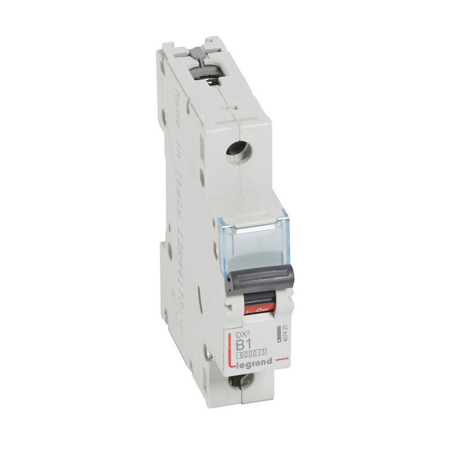 Installatieautomaat DX³ 6000A/10kA 1-polig B-karakteristiek 01