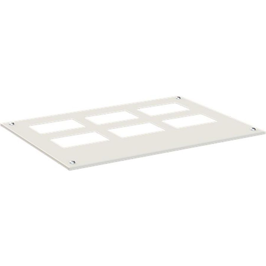 Dakplaat t.b.v 2x TZ kabelinvoerpl. BxD 859x625mm
