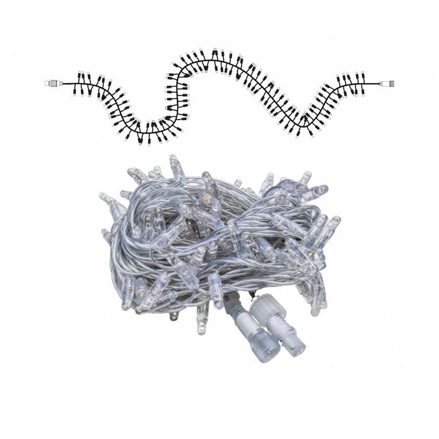 Clusterverlichting PS36 IP65 3000K WW L=3mtr. transparant