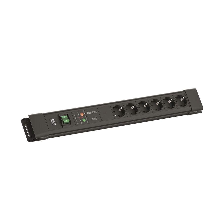 CONNECTUS 6x 230V RA oversp. beveiliging net- freq. filter s