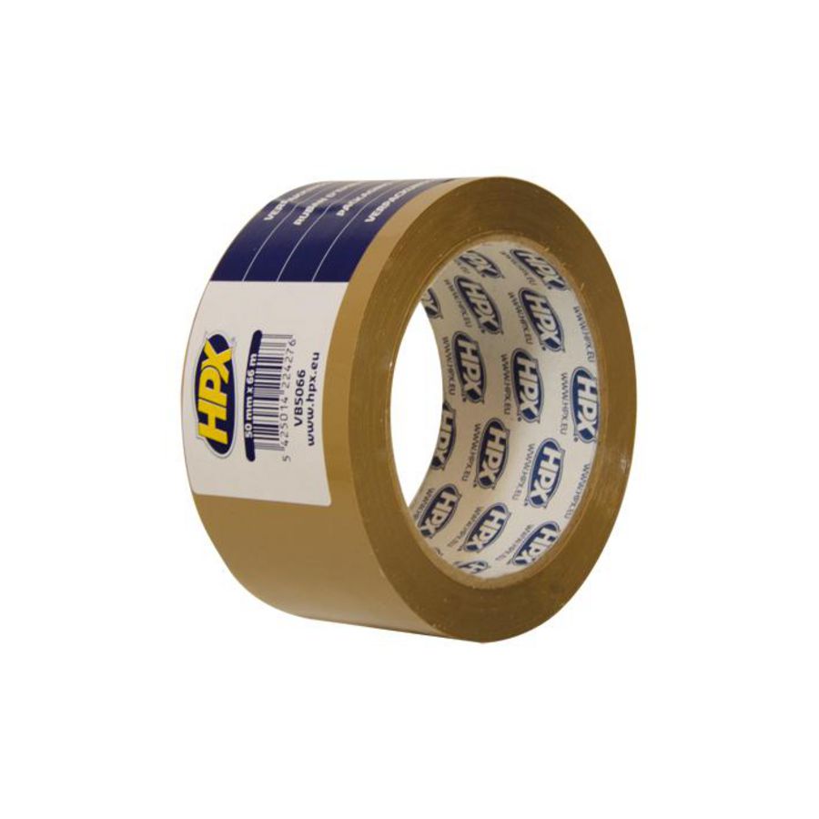 Zelfklevende tape HPX verpakkingstape 50mmx60m Bruin