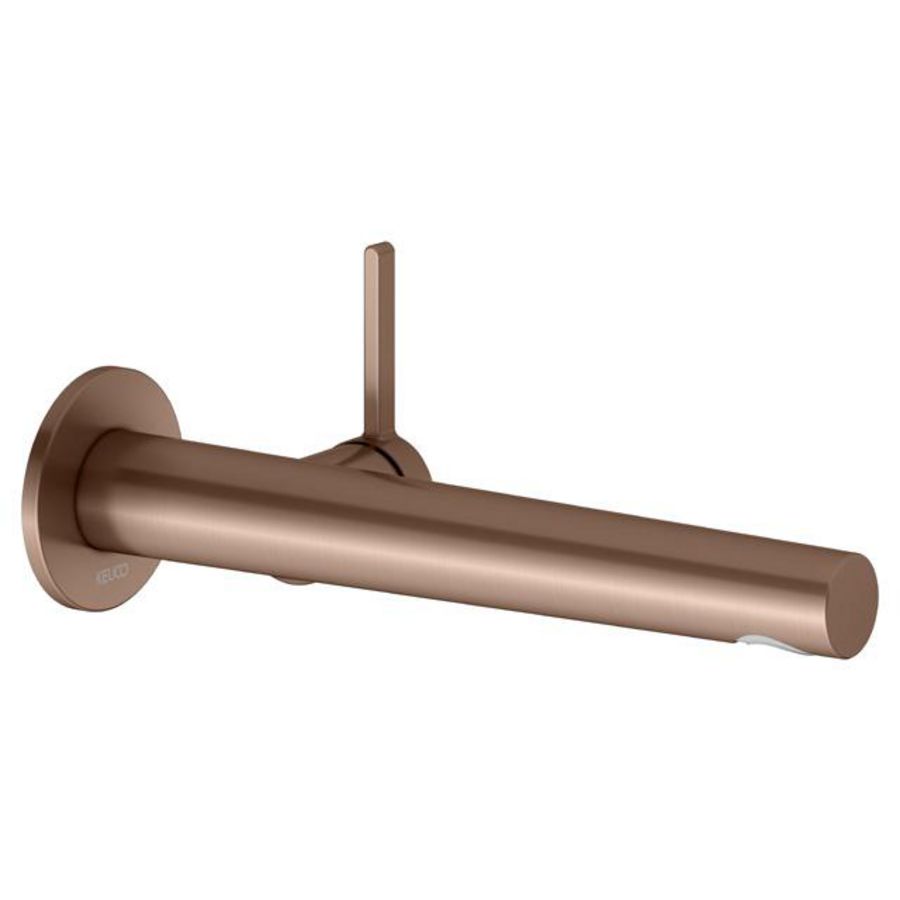 1-hendel wastafelmengkraan UP wandmontage 243mm rood goud 51516292101