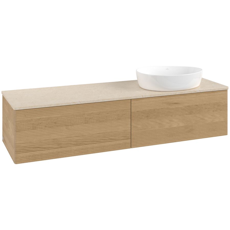 Wastafelonderkast Antao 1600x360x500mm Honey Oak K38113HN
