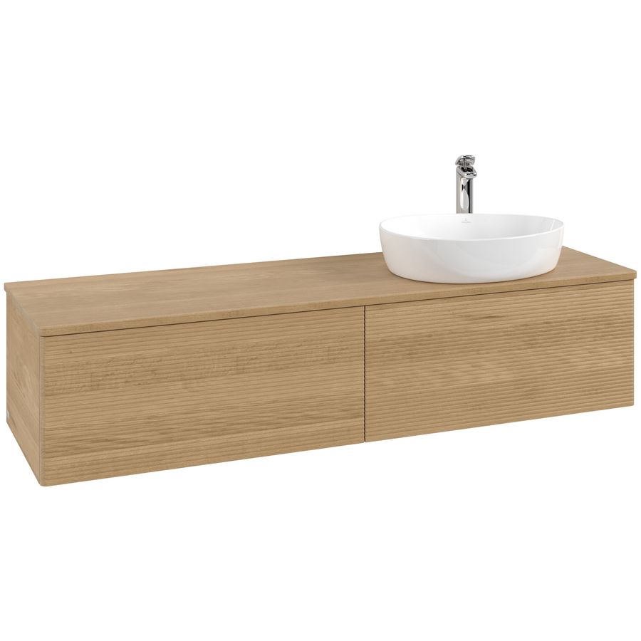 Wastafelonderkast Antao 1600x360x500mm Honey Oak K38151HN