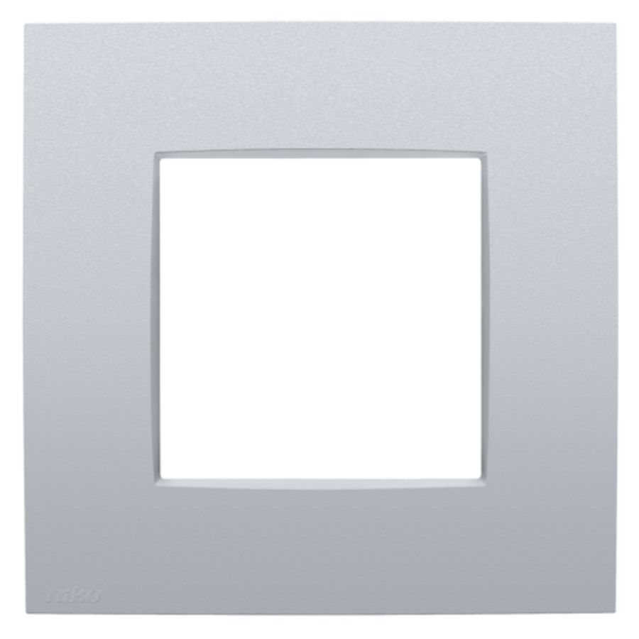 Enkelvoudige afdekplaat Niko Intense sterling coated VVE=40