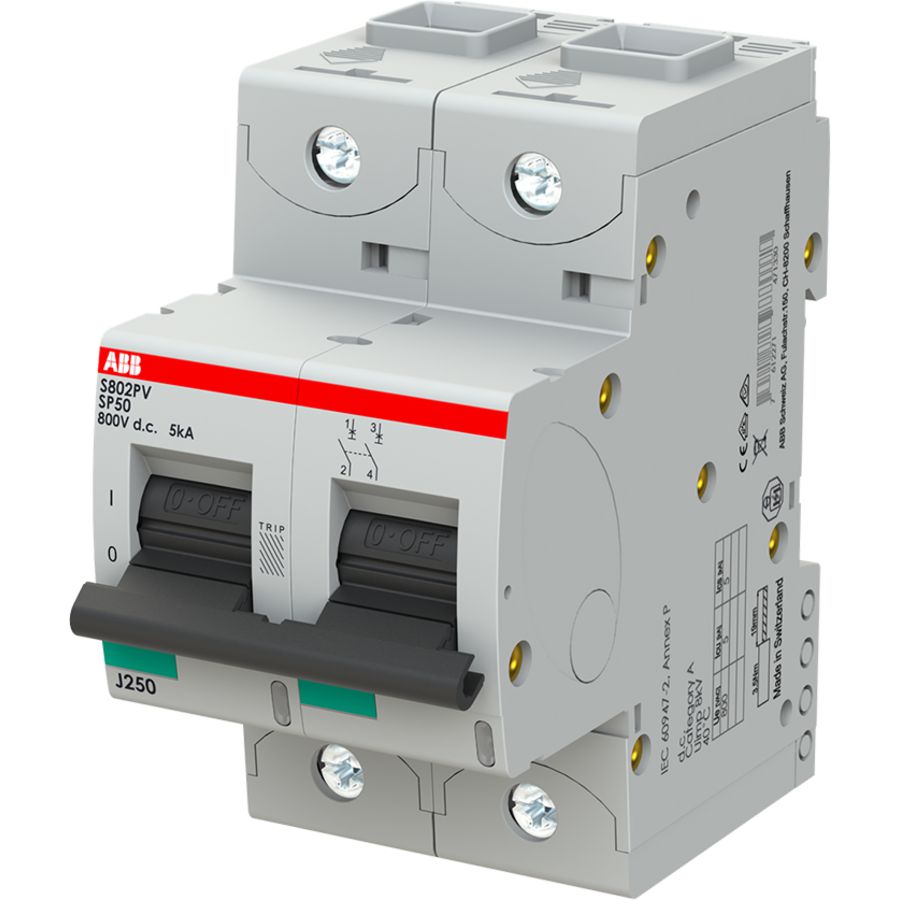DC Installatieautomaat 2P 50A 5kA 800VDC