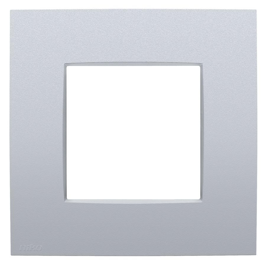 Enkelvoudige afdekplaat Niko Intense sterling coated VVE=40