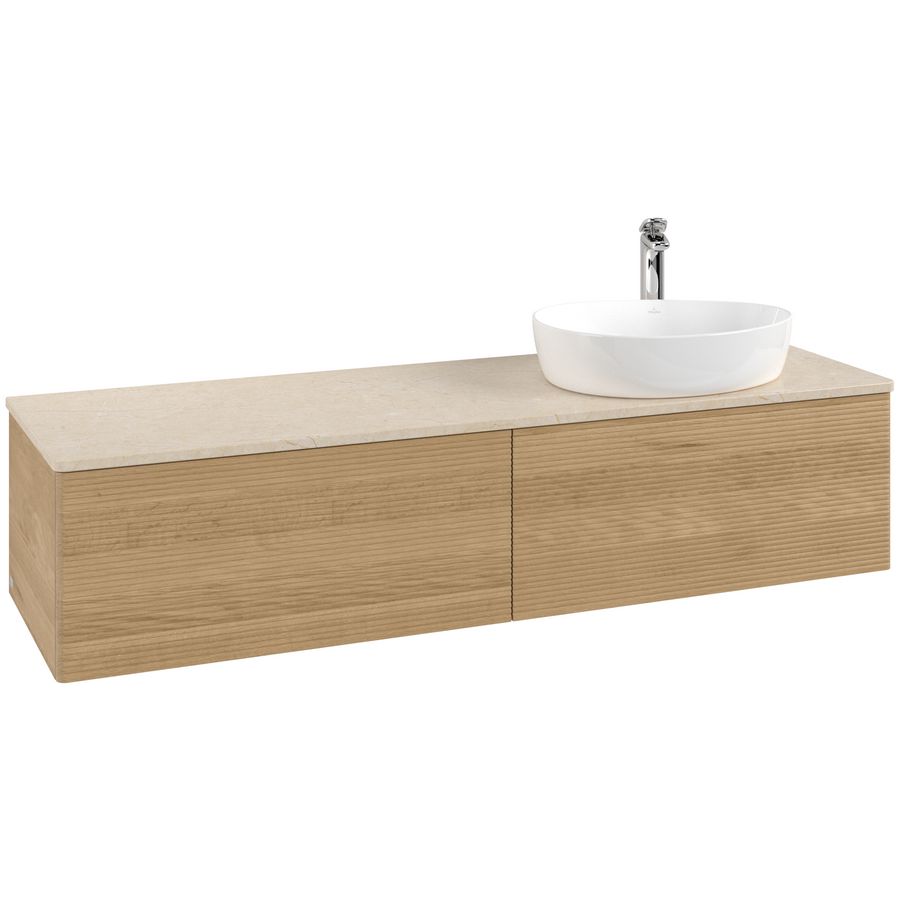 Wastafelonderkast Antao 1600x360x500mm Honey Oak K38153HN