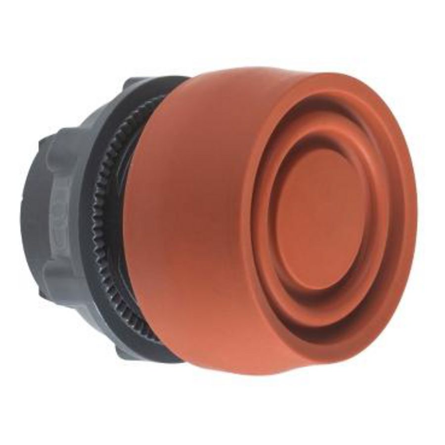 Kop drukknop + beschermkap Verz. Terugvering 22mm Ro