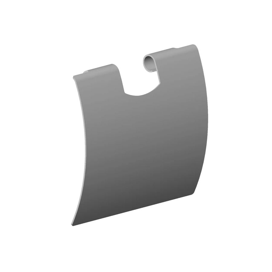 Afdekplaat voor toiletrolhouder 120x110x22mm Platina geb