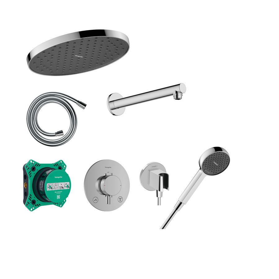 Design ShowerSet Acitvera S/Ecostat Comfort, iBox 2 chroom