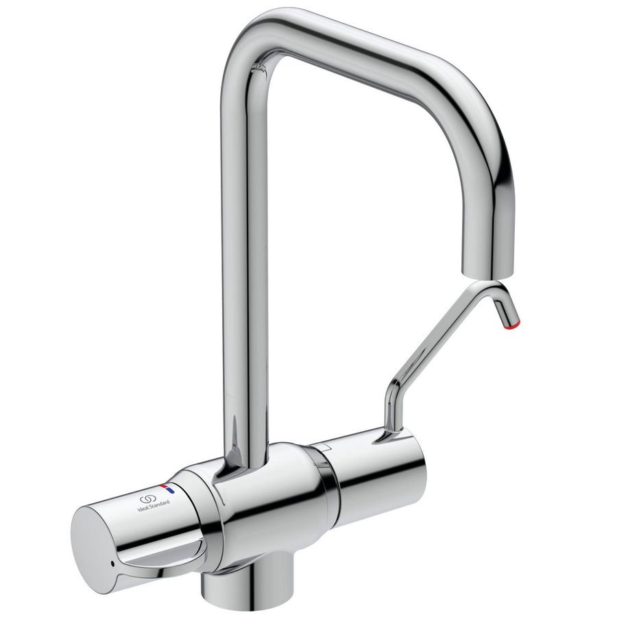 Medical Therm 1-gats keukenthermostaat chroom draaibare uitloop